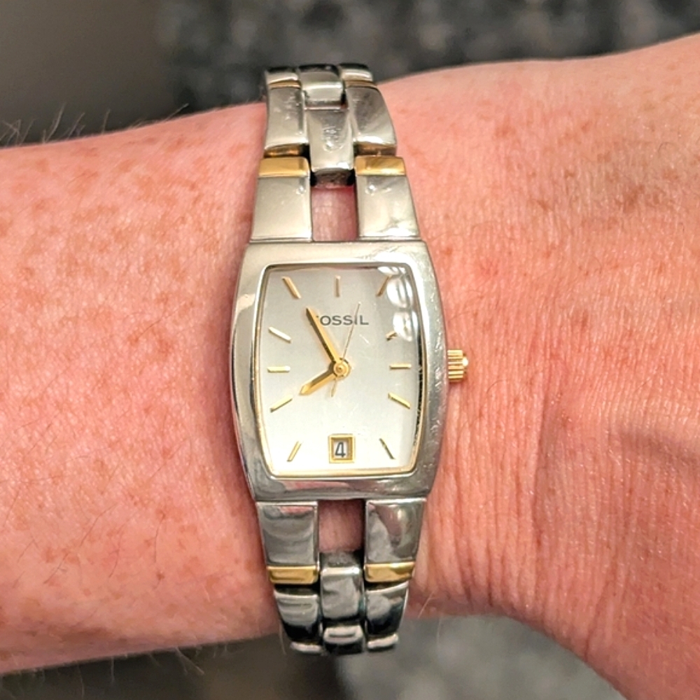 Fossil Silver and Gold Women's Watch